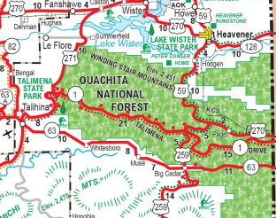 View Talimena National Scenic Byway Map